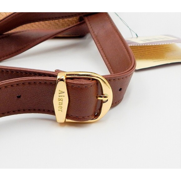 Etienne Aigner Woven Envelope Style Handbag Shoulder Bag Purse Faux Leather Tag - Picture 4 of 14